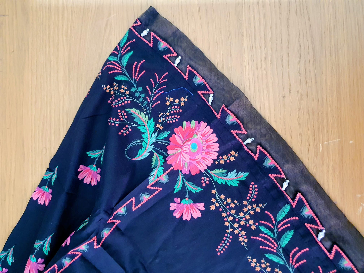 AAA Charizma Lawn 3-piece stitched by tailor with chiffon dupatta 22" 23" size