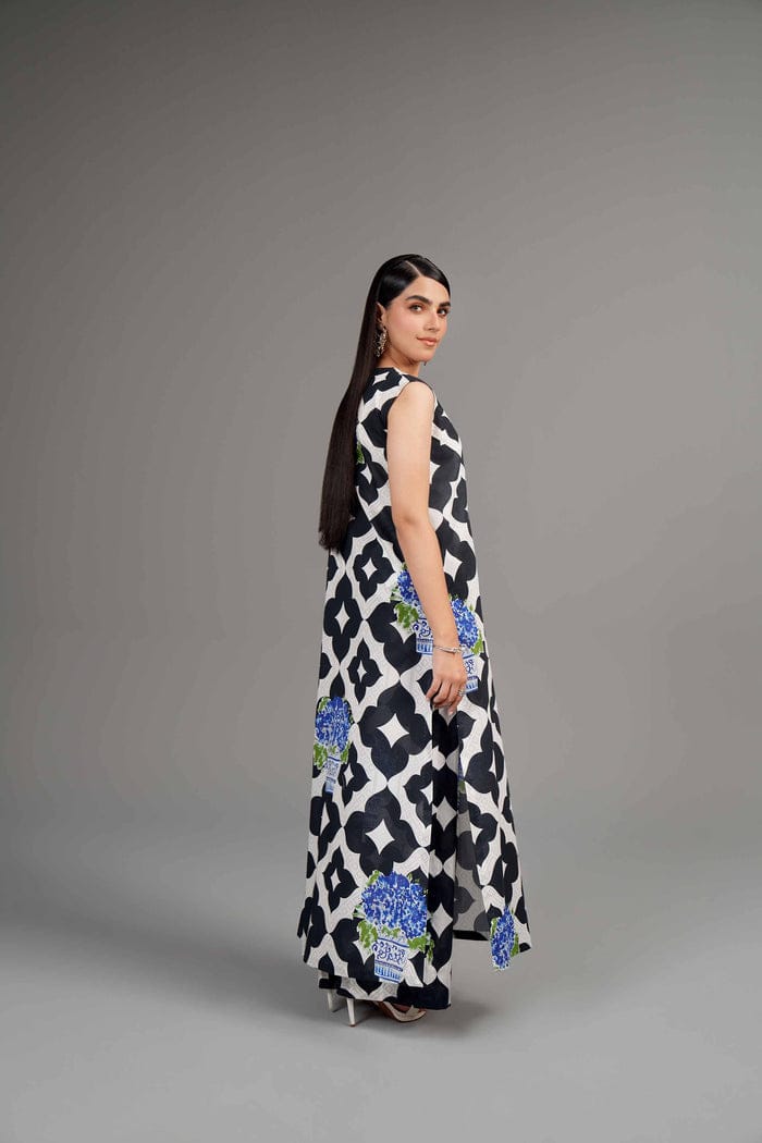 AA Lawn Fabric original Nishat Linen 3-piece stitched 23" Large Length 45 tov46"